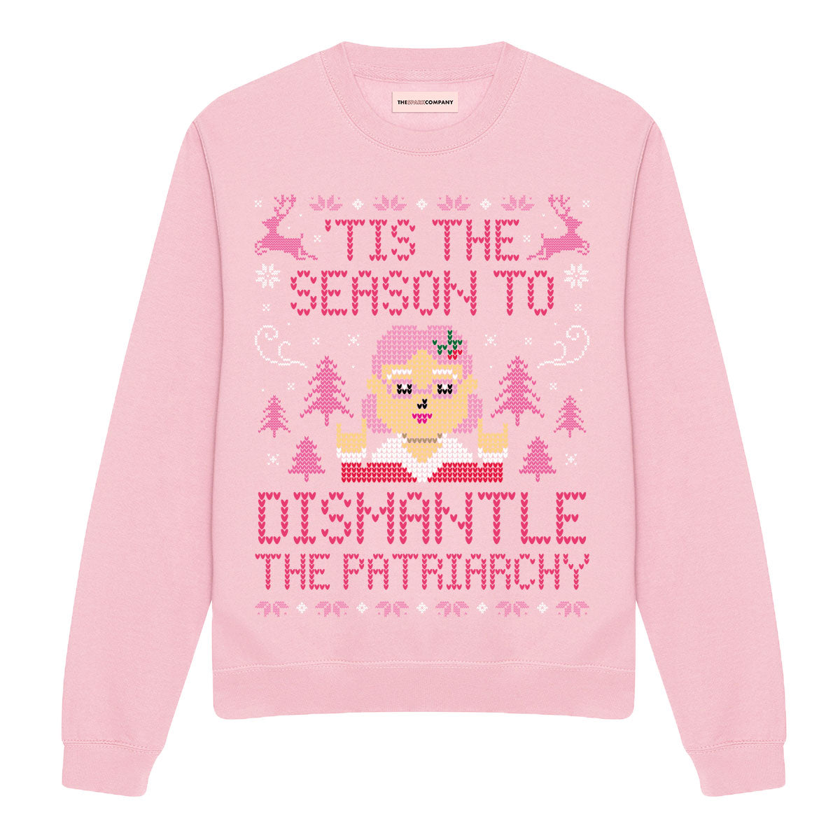 Tis The Season To Dismantle The Patriarchy Ugly Christmas Jumper-Feminist Apparel, Feminist Clothing, Feminist Sweatshirt, JH030-The Spark Company