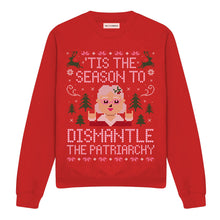 Load image into Gallery viewer, Tis The Season To Dismantle The Patriarchy Ugly Christmas Jumper-Feminist Apparel, Feminist Clothing, Feminist Sweatshirt, JH030-The Spark Company