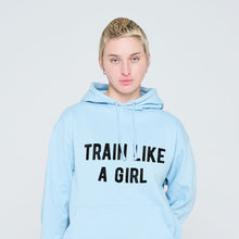 Load image into Gallery viewer, Train Like A Girl Hoodie-Feminist Apparel, Feminist Clothing, Feminist Hoodie, JH001-The Spark Company