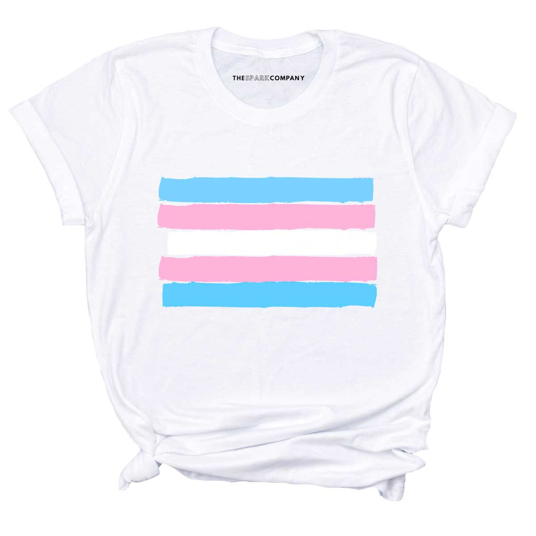Trans Pride Flag T-Shirt – The Spark Company