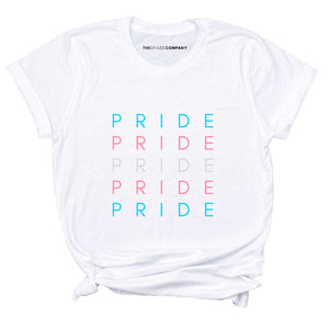 Transgender Pride Spectrum T-Shirt-LGBT Apparel, LGBT Clothing, LGBT T Shirt, BC3001-The Spark Company