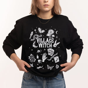Village Witch Sweatshirt-Feminist Apparel, Feminist Clothing, Feminist Sweatshirt, JH030-The Spark Company