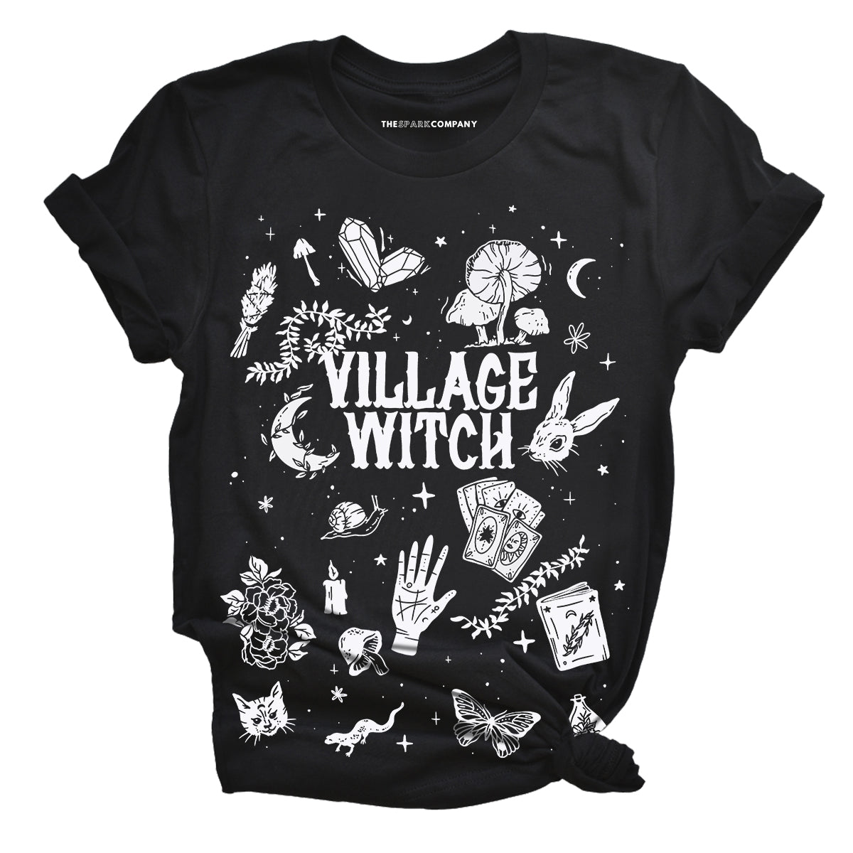 Village Witch T-Shirt-Feminist Apparel, Feminist Clothing, Feminist T Shirt, BC3001-The Spark Company