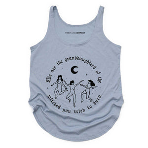 We Are The Granddaughters Of The Witches You Tried To Burn Festival Tank Top-Feminist Apparel, Feminist Clothing, Feminist Tank, NL5033-The Spark Company