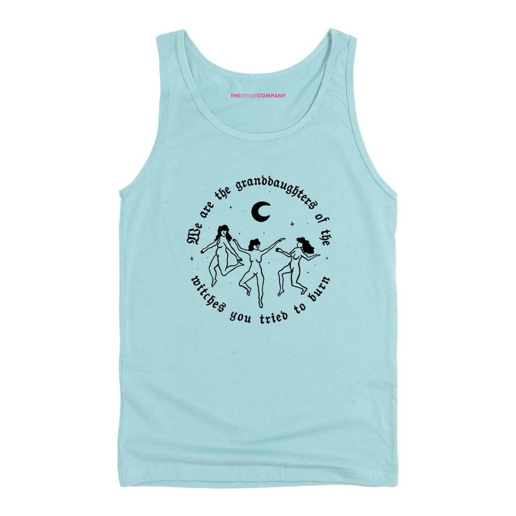 We Are The Granddaughters Of The Witches You Tried To Burn Tank Top-Feminist Apparel, Feminist Clothing, Feminist Tank, 03980-The Spark Company