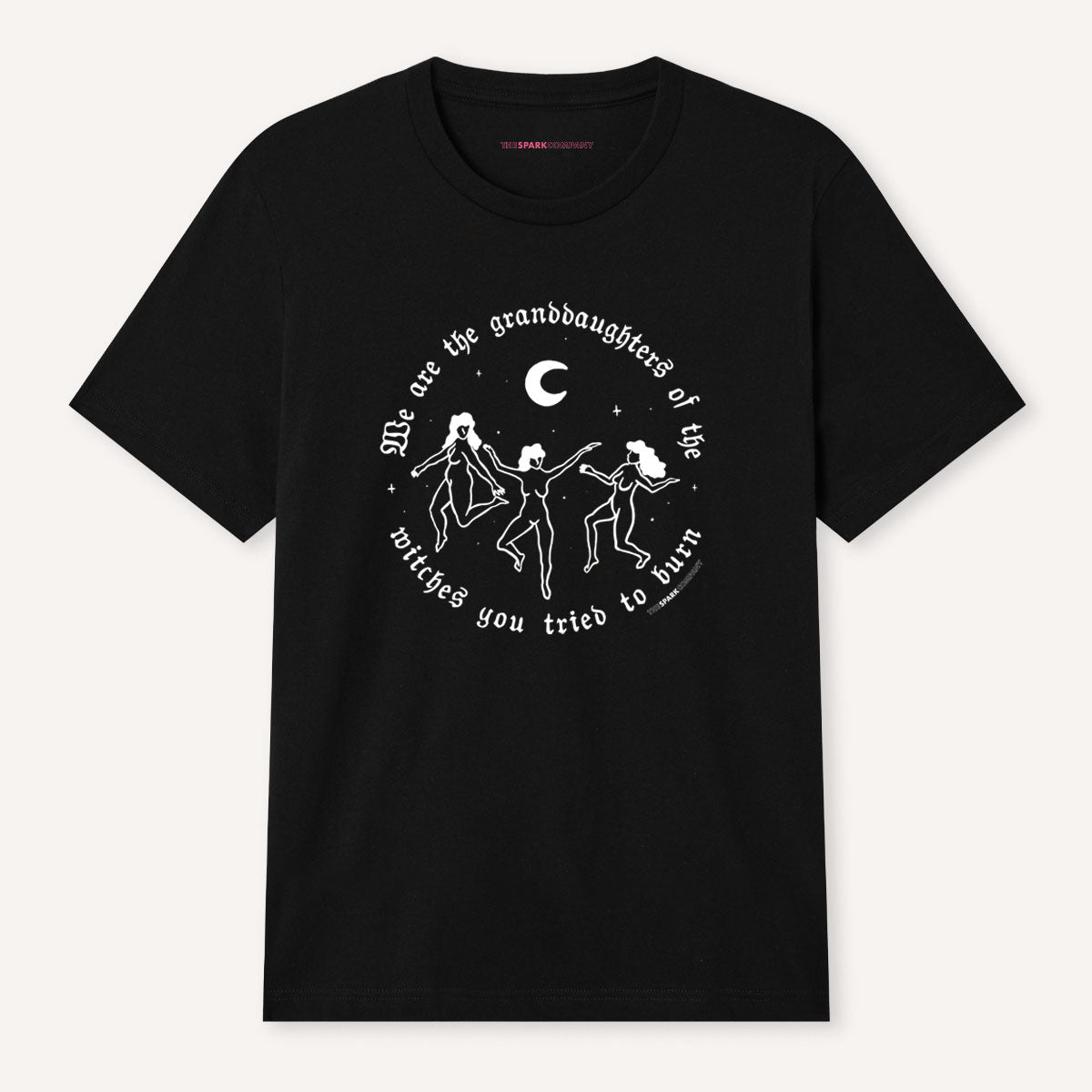 We Are The Granddaughters of The Witches Halloween T-Shirt-Feminist Apparel, Feminist Clothing, Feminist T Shirt, BC3001-The Spark Company
