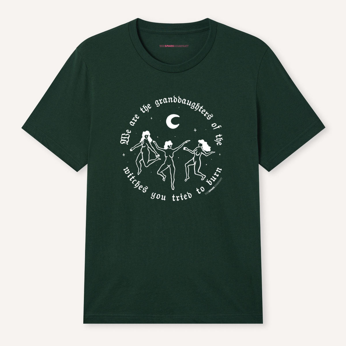 We Are The Granddaughters of The Witches Halloween T-Shirt-Feminist Apparel, Feminist Clothing, Feminist T Shirt, BC3001-The Spark Company
