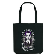 Load image into Gallery viewer, Wednesday Addams Strong As Hell Tote Bag-Feminist Apparel, Feminist Gift, Feminist Tote Bag-The Spark Company