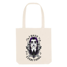 Load image into Gallery viewer, Wednesday Addams Strong As Hell Tote Bag-Feminist Apparel, Feminist Gift, Feminist Tote Bag-The Spark Company