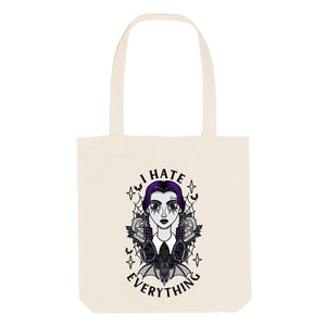 Wednesday Addams Strong As Hell Tote Bag-Feminist Apparel, Feminist Gift, Feminist Tote Bag-The Spark Company