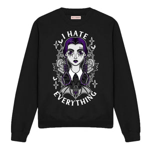 Wednesday Addams Sweatshirt-Feminist Apparel, Feminist Clothing, Feminist Sweatshirt, JH030-The Spark Company