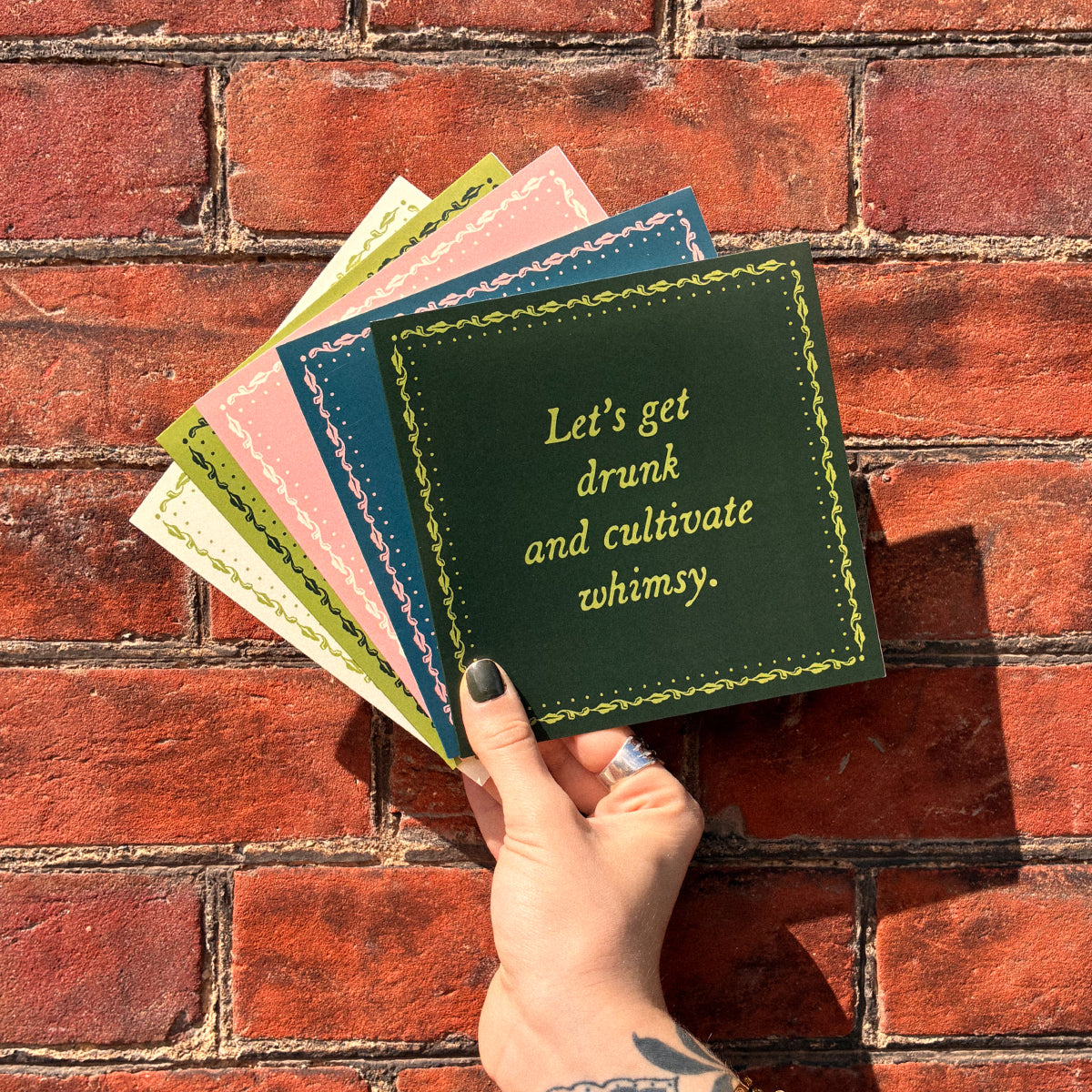 Wild Woman Greeting Cards (5 Pack)-Feminist Apparel, Feminist Gift, Feminist Greeting Cards-The Spark Company