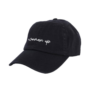 Woman Up Embroidered Mom Cap-Feminist Apparel, Feminist Gift, Mum Cap, BB653-The Spark Company