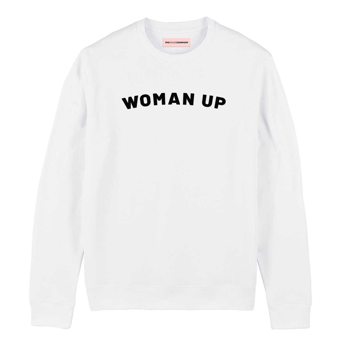 Woman Up Men's Sweatshirt-Feminist Apparel, Feminist Clothing, Feminist Sweatshirt, JH030-The Spark Company