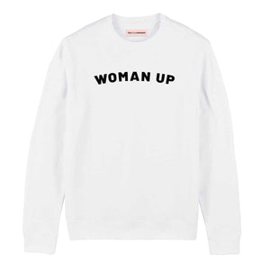 Woman Up Men's Sweatshirt-Feminist Apparel, Feminist Clothing, Feminist Sweatshirt, JH030-The Spark Company