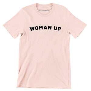 Woman Up Men's T-Shirt-Feminist Apparel, Feminist Clothing, Men's Feminist T Shirt, BC3001-The Spark Company