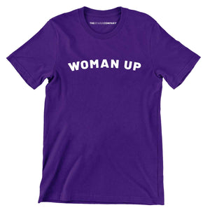 Woman Up Men's T-Shirt-Feminist Apparel, Feminist Clothing, Men's Feminist T Shirt, BC3001-The Spark Company