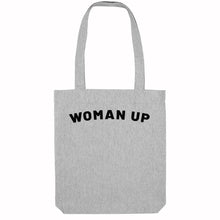 Load image into Gallery viewer, Woman Up Strong As Hell Tote Bag-Feminist Apparel, Feminist Gift, Feminist Tote Bag-The Spark Company