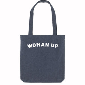 Woman Up Strong As Hell Tote Bag-Feminist Apparel, Feminist Gift, Feminist Tote Bag-The Spark Company