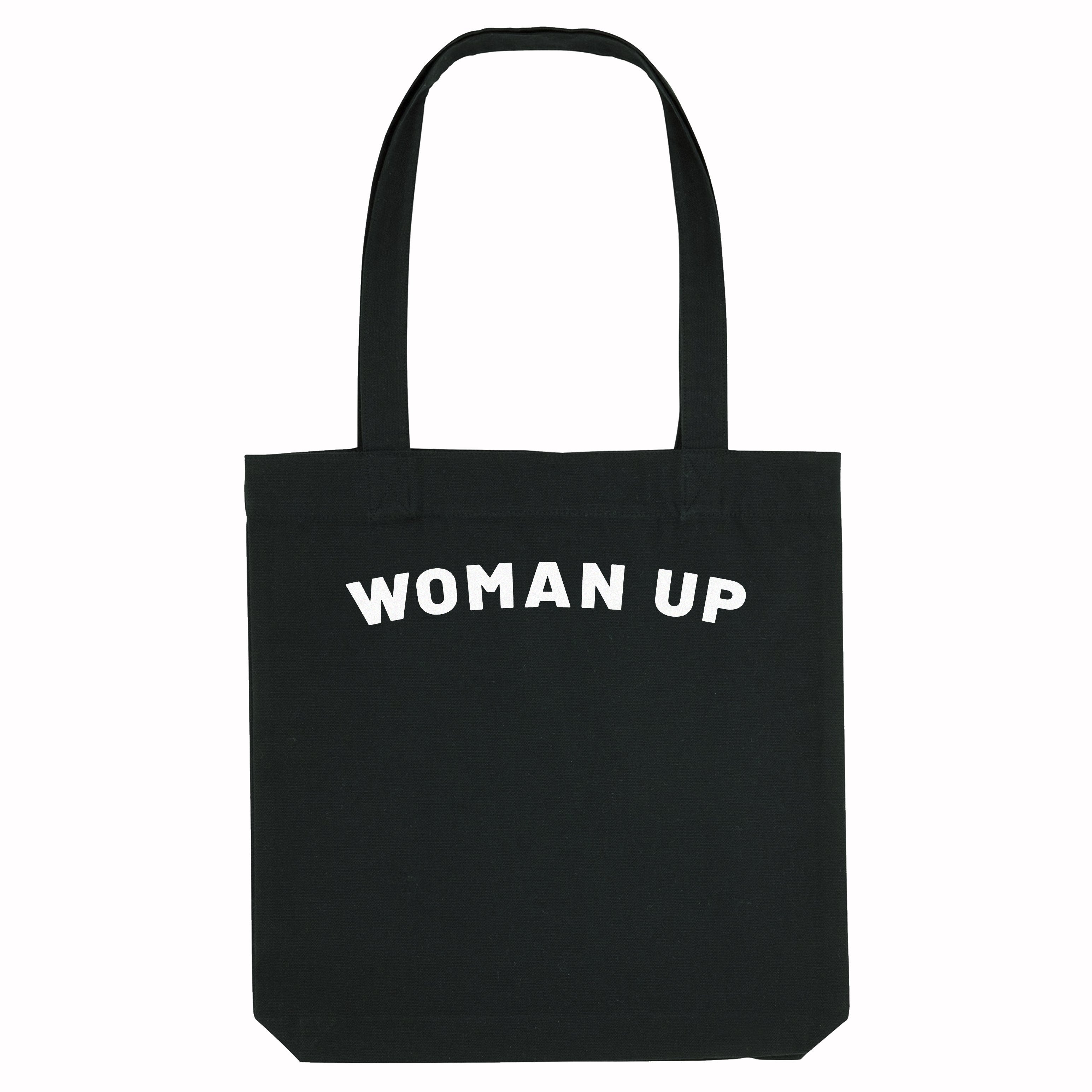 Woman Up Strong As Hell Tote Bag-Feminist Apparel, Feminist Gift, Feminist Tote Bag-The Spark Company