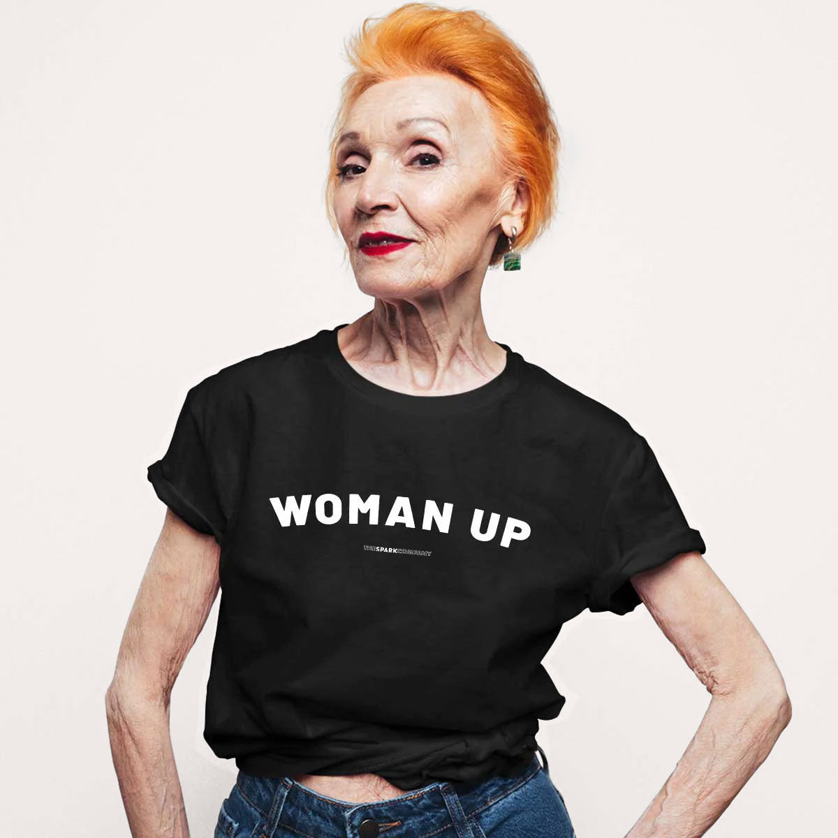 Woman Up T-Shirt-Feminist Apparel, Feminist Clothing, Feminist T Shirt, BC3001-The Spark Company