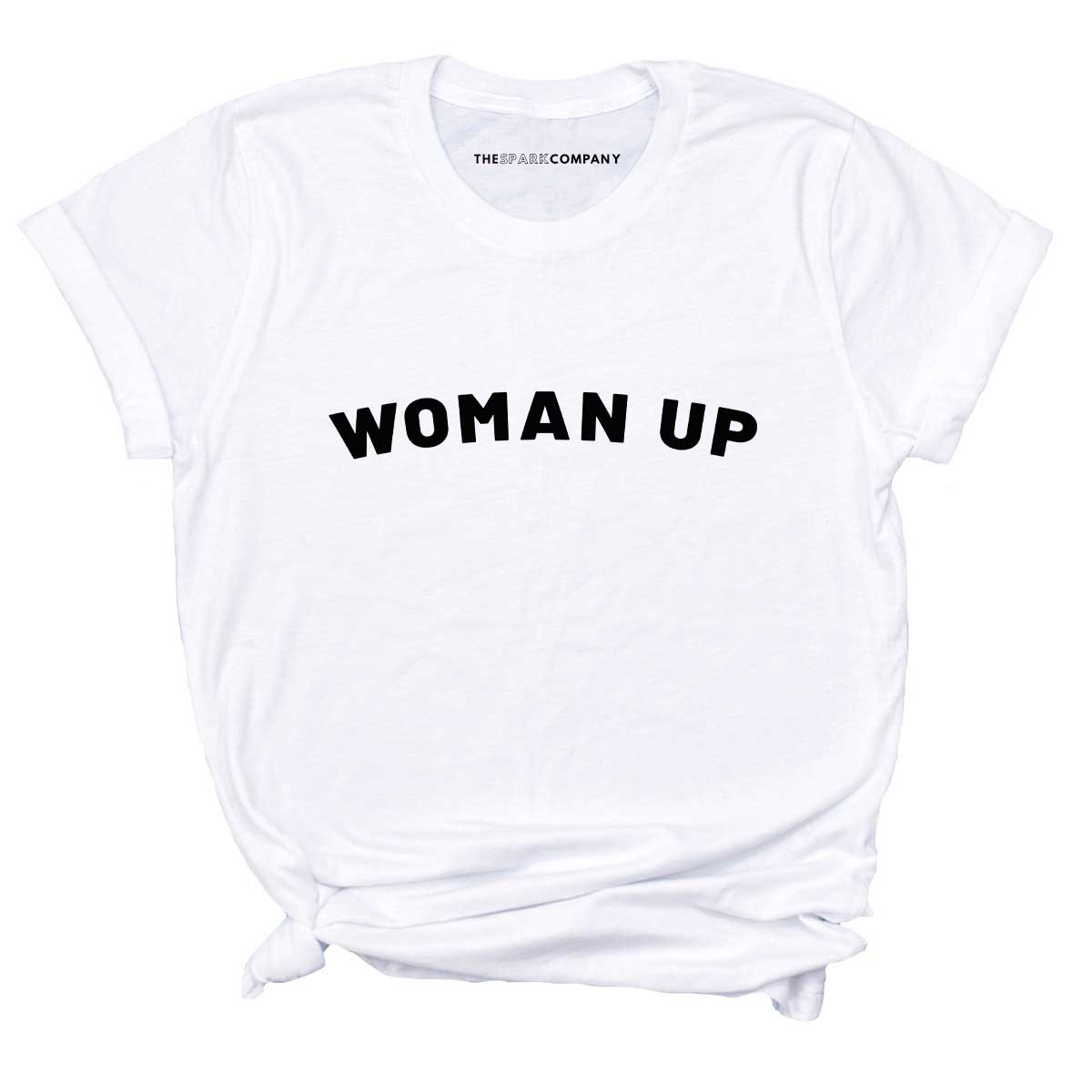 Woman Up T-Shirt-Feminist Apparel, Feminist Clothing, Feminist T Shirt, BC3001-The Spark Company
