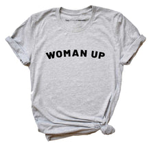 Load image into Gallery viewer, Woman Up T-Shirt-Feminist Apparel, Feminist Clothing, Feminist T Shirt, BC3001-The Spark Company