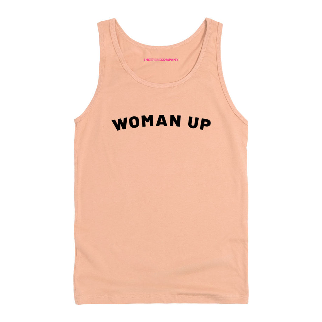 Woman Up Tank Top-Feminist Apparel, Feminist Clothing, Feminist Tank, 03980-The Spark Company