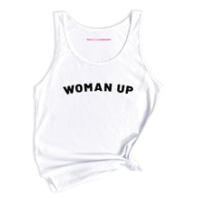 Load image into Gallery viewer, Woman Up Tank Top-Feminist Apparel, Feminist Clothing, Feminist Tank, 03980-The Spark Company