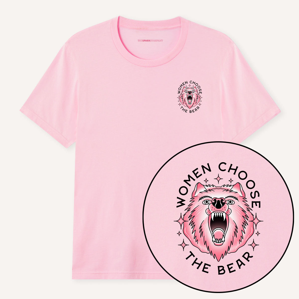 Women Choose The Bear T-Shirt-Feminist Apparel, Feminist Clothing, Feminist T Shirt, BC3001-The Spark Company