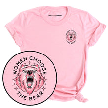 Load image into Gallery viewer, Women Choose The Bear T-Shirt-Feminist Apparel, Feminist Clothing, Feminist T Shirt, BC3001-The Spark Company