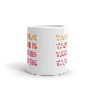 Yas Queen Queer Eye Mug-LGBT Apparel, LGBT Gift, LGBT Coffee Mug, 11oz White Ceramic-The Spark Company