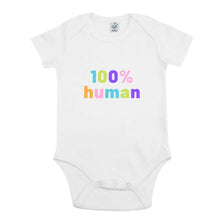Load image into Gallery viewer, 100% Human Babygrow-Feminist Apparel, Feminist Clothing, Feminist Baby Onesie, EPB02-The Spark Company