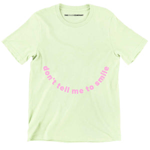 Don't Tell Me To Smile Kids T-Shirt-Feminist Apparel, Feminist Clothing, Feminist Kids T Shirt, MiniCreator-The Spark Company