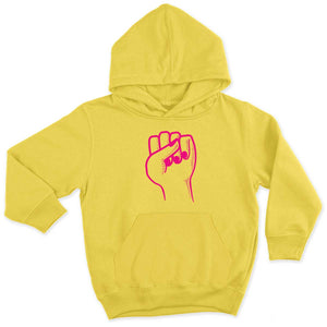 Feminist Fist Kids Hoodie-Feminist Apparel, Feminist Clothing, Feminist Kids Hoodie, JH001J-The Spark Company