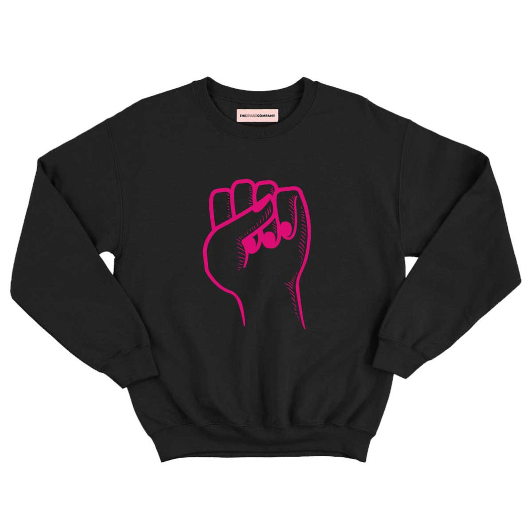 Feminist Fist Kids Sweatshirt-Feminist Apparel, Feminist Clothing, Feminist Kids Sweatshirt, JH030B-The Spark Company
