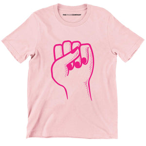 Feminist Fist Kids T-Shirt-Feminist Apparel, Feminist Clothing, Feminist Kids T Shirt, MiniCreator-The Spark Company