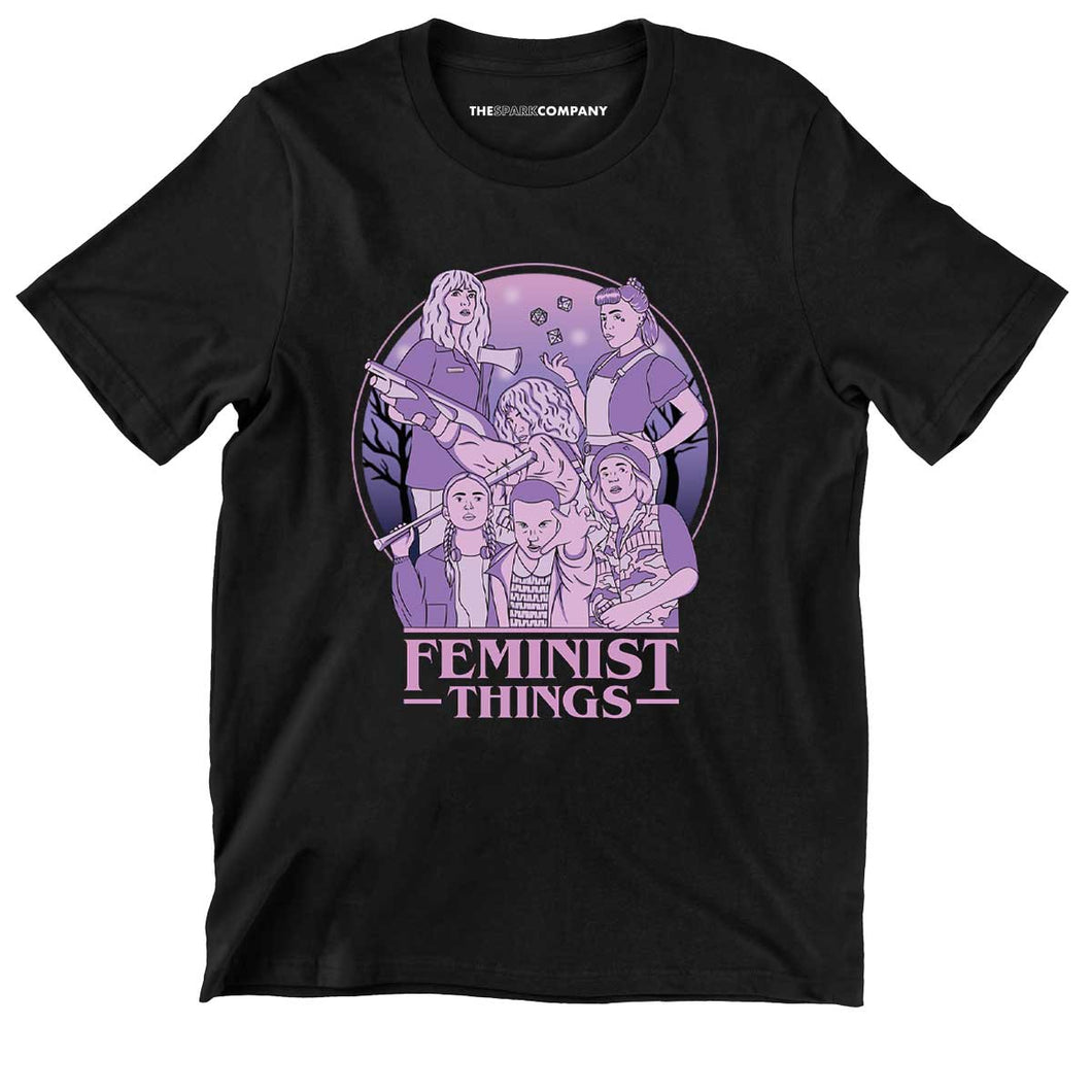 Feminist Things Kids T-Shirt-Feminist Apparel, Feminist Clothing, Feminist Kids T Shirt, MiniCreator-The Spark Company