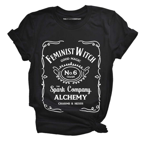 Feminist Witch No.6 T-Shirt-Feminist Apparel, Feminist Clothing, Feminist T Shirt, BC3001-The Spark Company