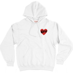 Grr Heart Embroidered Hoodie-Feminist Apparel, Feminist Clothing, Feminist Hoodie, JH001-The Spark Company