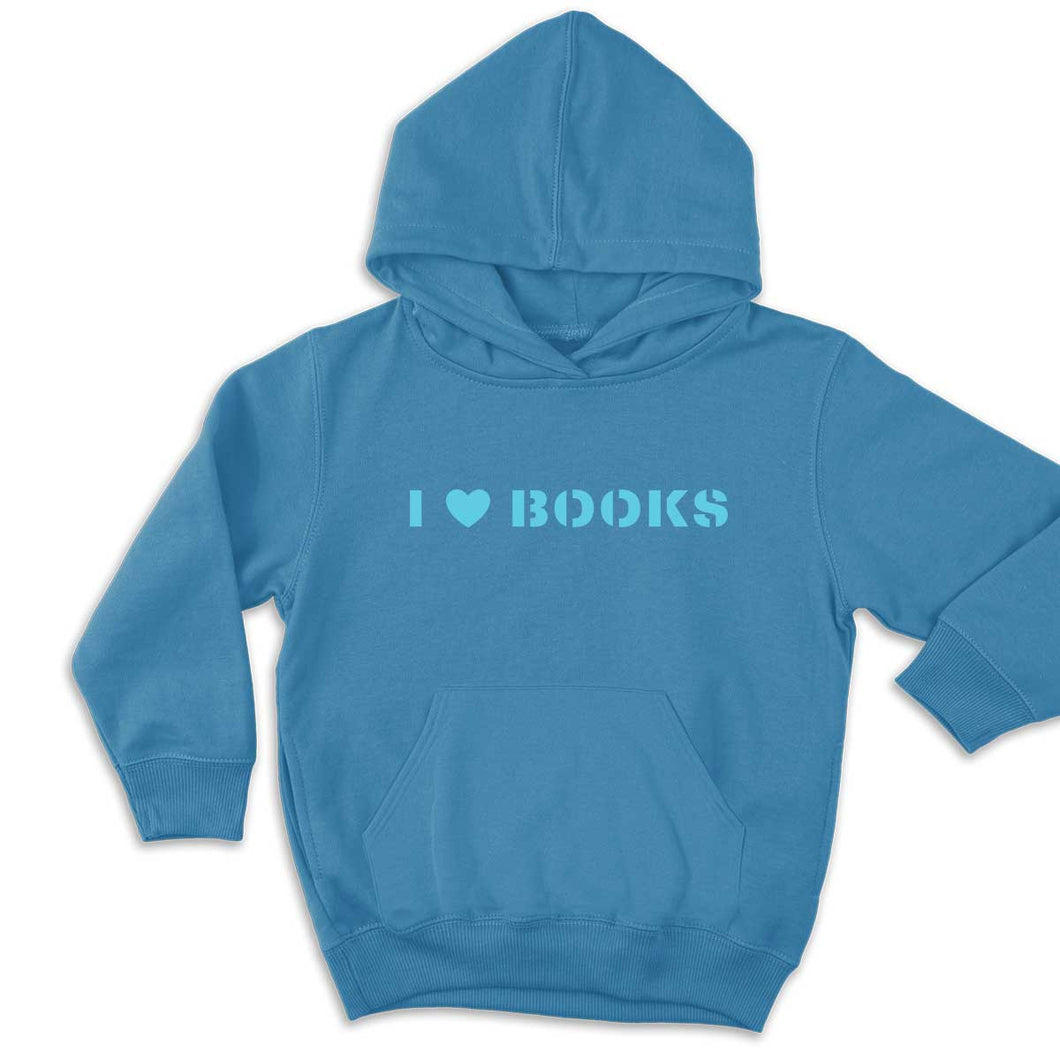 I Heart Books Kids Hoodie-Feminist Apparel, Feminist Clothing, Feminist Kids Hoodie, JH001J-The Spark Company