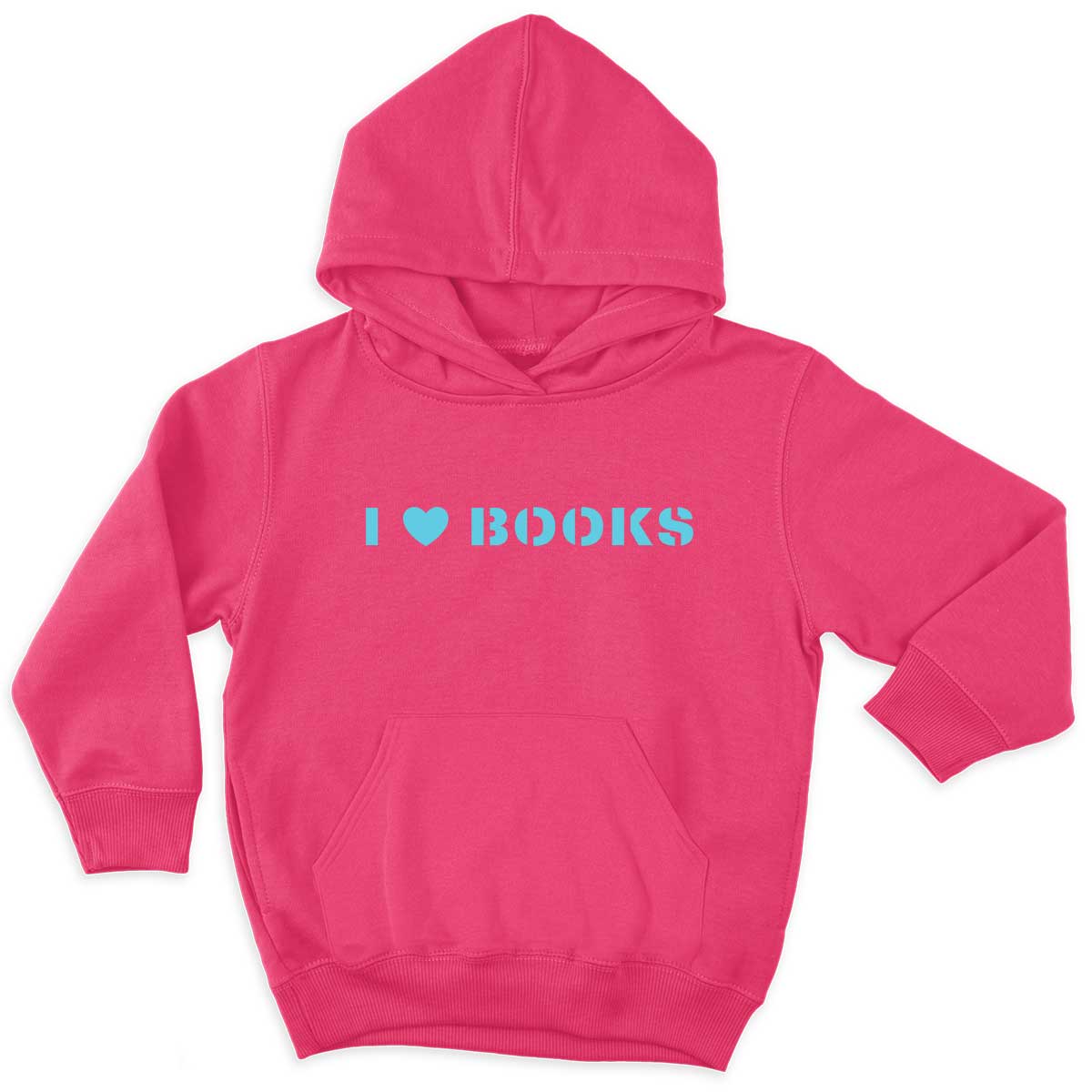 I Heart Books Kids Hoodie-Feminist Apparel, Feminist Clothing, Feminist Kids Hoodie, JH001J-The Spark Company