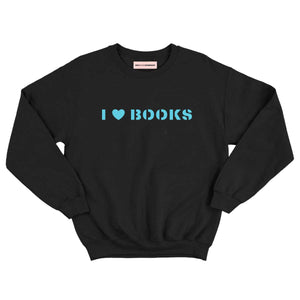 I Heart Books Kids Sweatshirt-Feminist Apparel, Feminist Clothing, Feminist Kids Sweatshirt, JH030B-The Spark Company