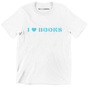 I Heart Books Kids T-Shirt-Feminist Apparel, Feminist Clothing, Feminist Kids T Shirt, MiniCreator-The Spark Company
