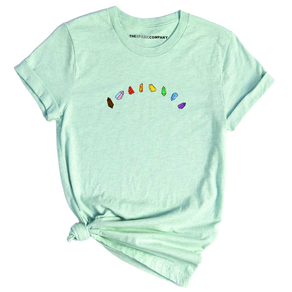 LGBTQ+ Crystals T-Shirt-LGBT Apparel, LGBT Clothing, LGBT T Shirt, BC3001-The Spark Company