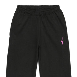 Lightning Embroidery Detail Joggers-Feminist Apparel, Feminist Clothing, Feminist joggers, JH072-The Spark Company