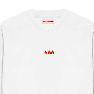 On Fire Embroidered Sweatshirt-Feminist Apparel, Feminist Clothing, Feminist Sweatshirt, JH030-The Spark Company