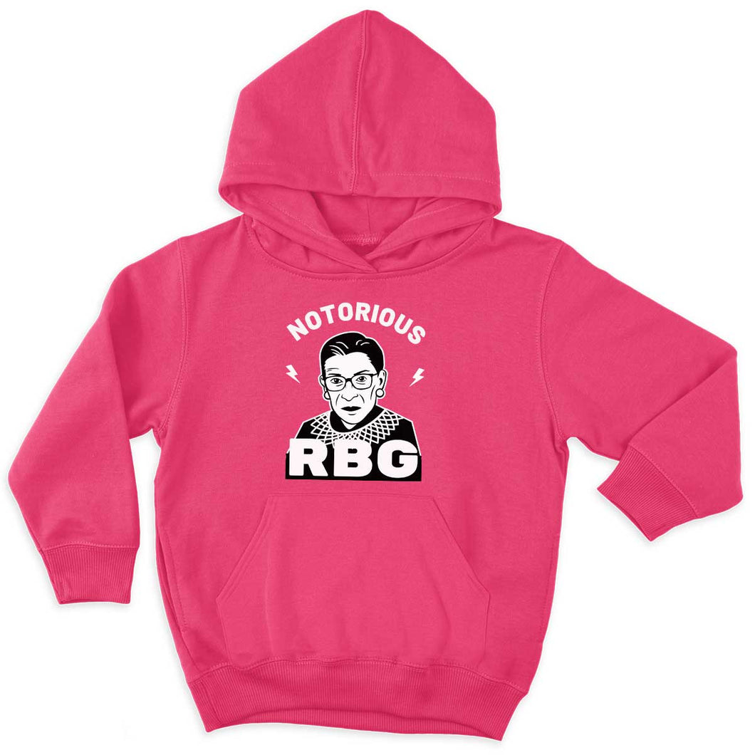 RBG Ruth Bader Ginsburg Kids Hoodie-Feminist Apparel, Feminist Clothing, Feminist Kids Hoodie, JH001J-The Spark Company