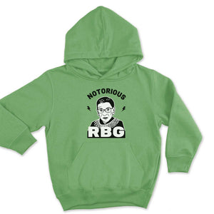 RBG Ruth Bader Ginsburg Kids Hoodie-Feminist Apparel, Feminist Clothing, Feminist Kids Hoodie, JH001J-The Spark Company