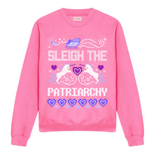 Load image into Gallery viewer, Sleigh The Patriarchy - Ugly Christmas Jumper-Feminist Apparel, Feminist Clothing, Feminist Sweatshirt, JH030-The Spark Company